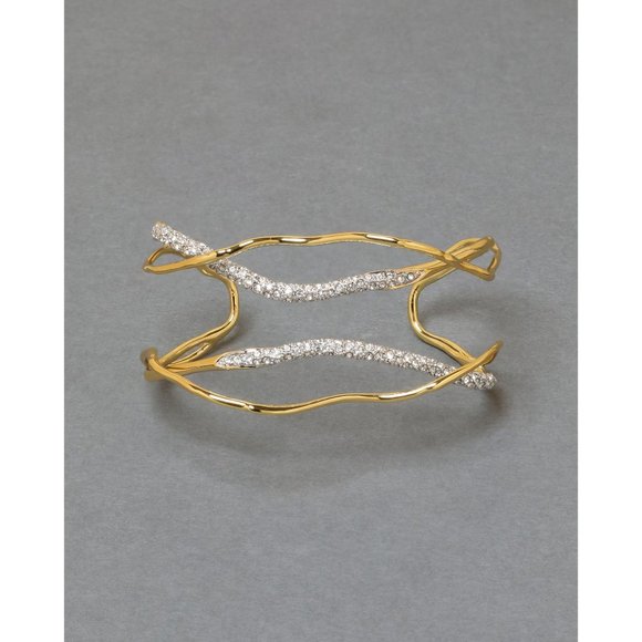 Alexis Bittar Solanales Crystal Cuff Bracelet - Champagne - 50200 - Picture 6 of 14